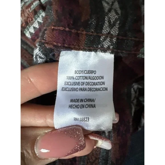 Moonshine, Brad‎ Aztec, western shirt, pearl snaps men’s large, regular fit - Picture 5 of 6